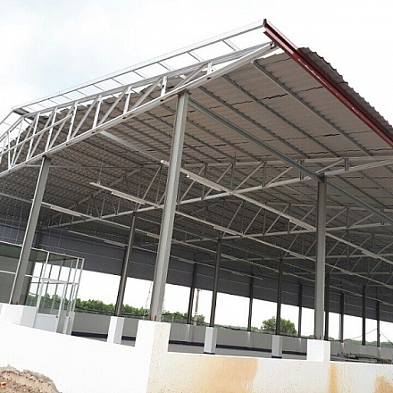 The designing process of industrial building and factory steel structures